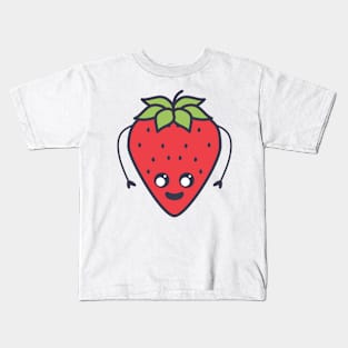 Kawaii Strawberry Kids T-Shirt